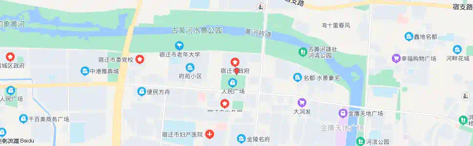 宿迁中医院(井冈山路)_公交站地图_宿迁公交_妙搜公交查询2025