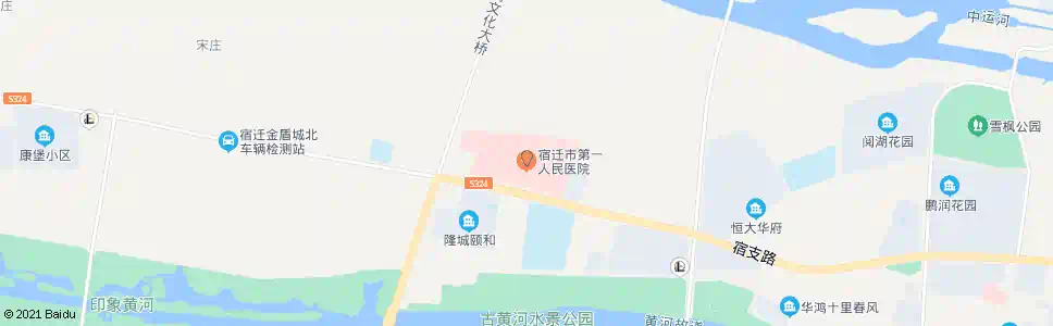 宿迁县医院_公交站地图_宿迁公交_妙搜公交查询2025