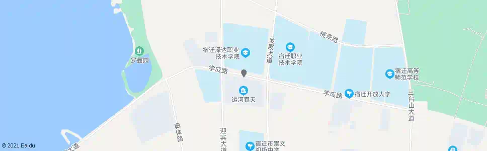 宿迁泽达学院_公交站地图_宿迁公交_妙搜公交查询2025