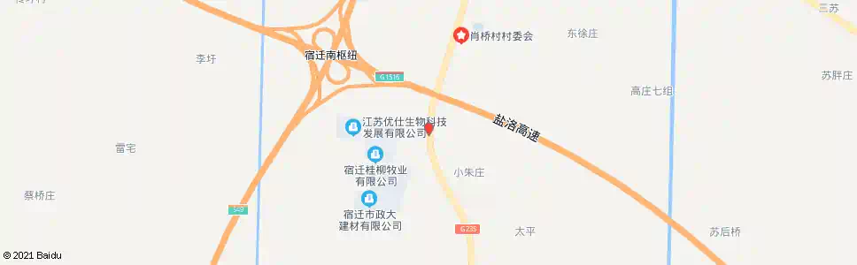 宿迁肖桥小队_公交站地图_宿迁公交_妙搜公交查询2025
