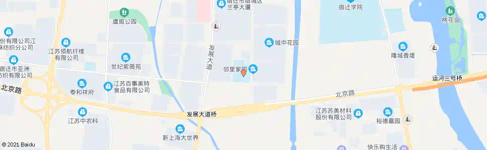 宿迁实验小学黄河分校_公交站地图_宿迁公交_妙搜公交查询2025