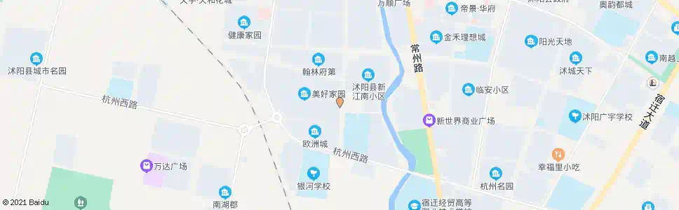 宿迁美好家园小区东门_公交站地图_宿迁公交_妙搜公交查询2025