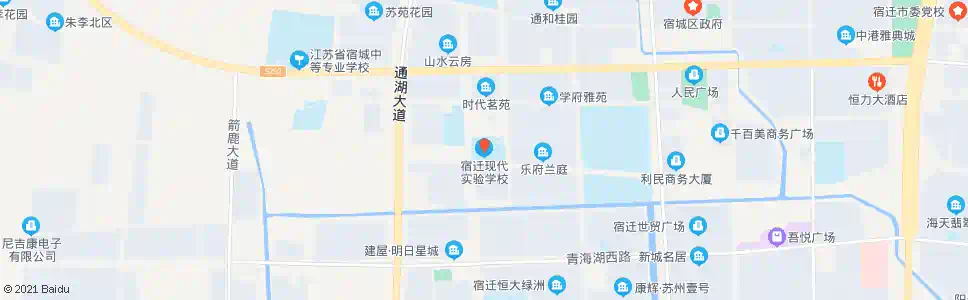 宿迁现代实验学校_公交站地图_宿迁公交_妙搜公交查询2025