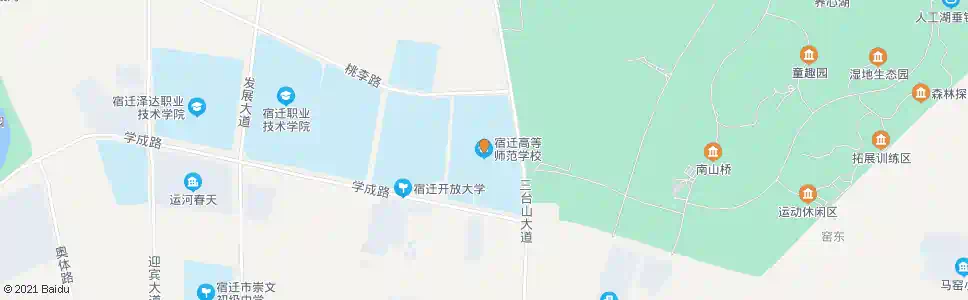 宿迁宿迁高等师范学校_公交站地图_宿迁公交_妙搜公交查询2025