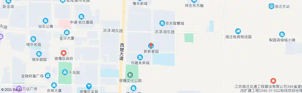 宿迁新新家园_公交站地图_宿迁公交_妙搜公交查询2025