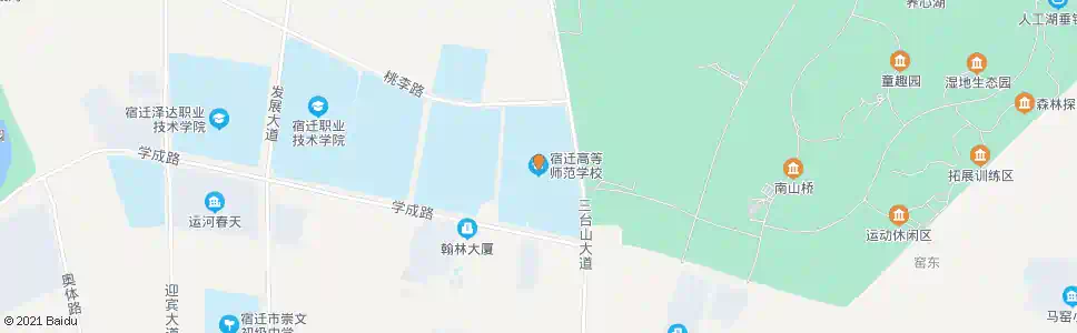 宿迁市高等师范学校_公交站地图_宿迁公交_妙搜公交查询2025