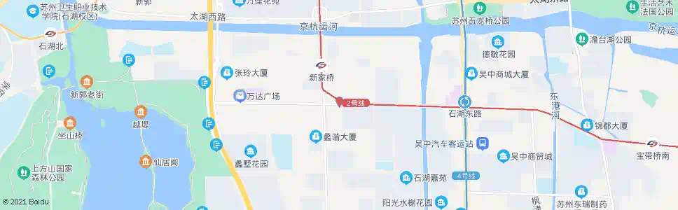 苏州石湖西路苏蠡路东_公交站地图_苏州公交_妙搜公交查询2025