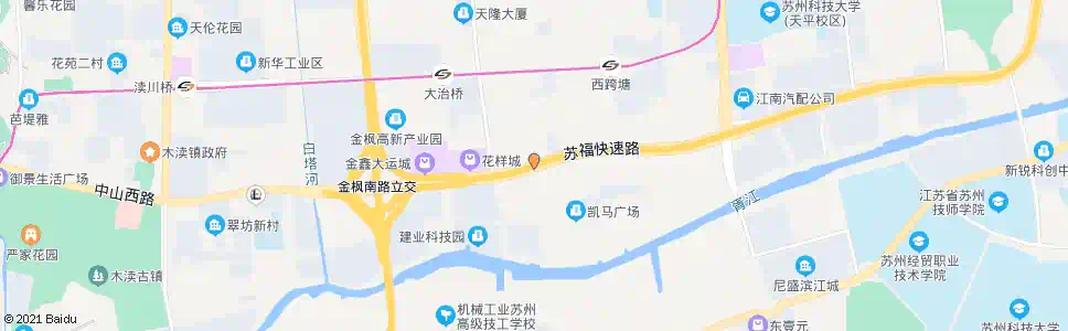 苏州中山东路珠江路东_公交站地图_苏州公交_妙搜公交查询2025