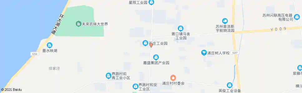 苏州石庄村委会_公交站地图_苏州公交_妙搜公交查询2025