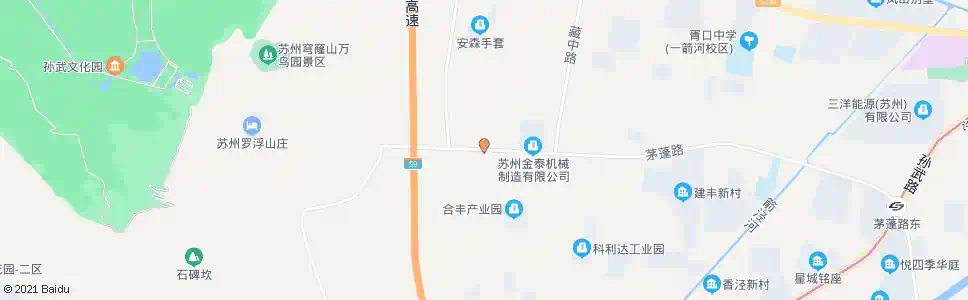 苏州茅蓬路藏胥路东_公交站地图_苏州公交_妙搜公交查询2025