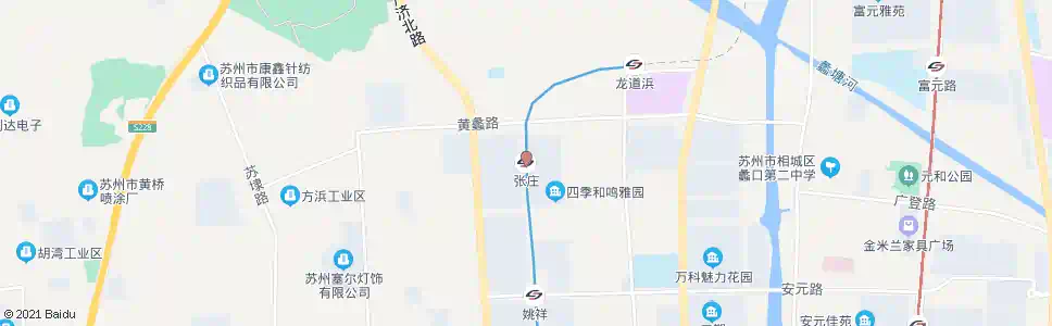 苏州张庄_公交站地图_苏州公交_妙搜公交查询2025