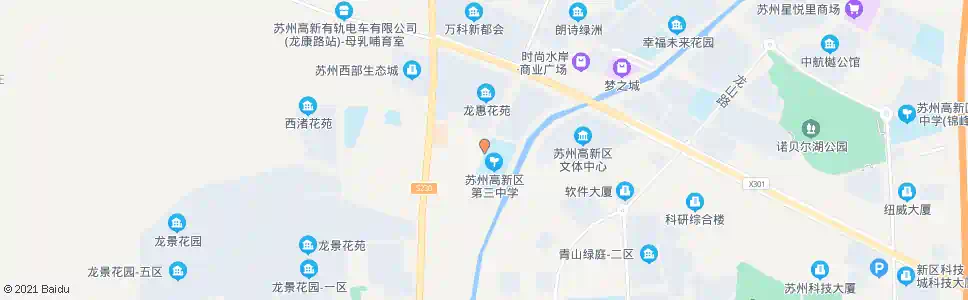 苏州新区三中西_公交站地图_苏州公交_妙搜公交查询2025