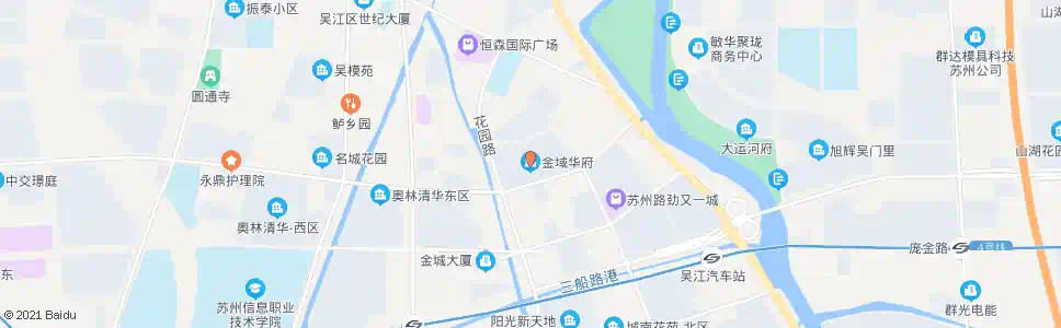 苏州金域华府_公交站地图_苏州公交_妙搜公交查询2025