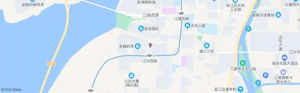 苏州吴越嶺秀东_公交站地图_苏州公交_妙搜公交查询2025
