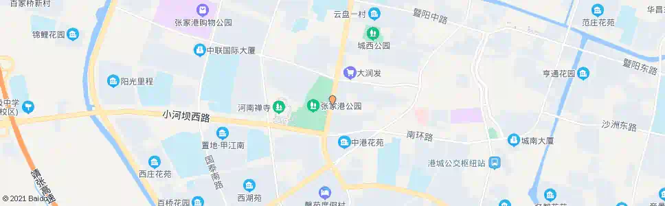 苏州张家港公园东门_公交站地图_苏州公交_妙搜公交查询2025