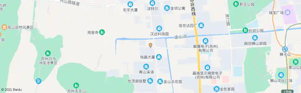 苏州金山路湘江路西_公交站地图_苏州公交_妙搜公交查询2025
