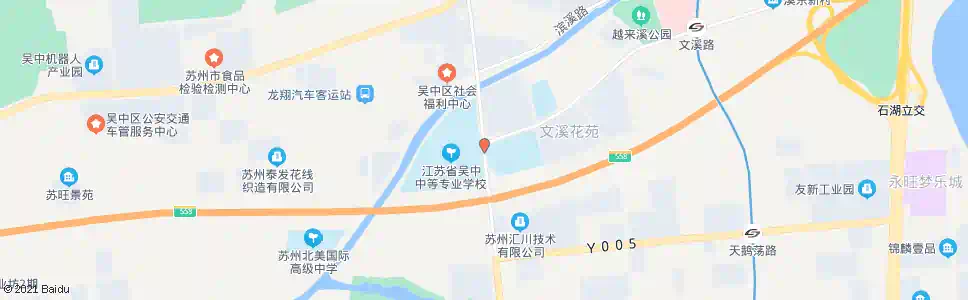 苏州职教中心_公交站地图_苏州公交_妙搜公交查询2025