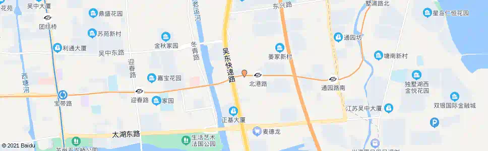苏州北港桥东_公交站地图_苏州公交_妙搜公交查询2025