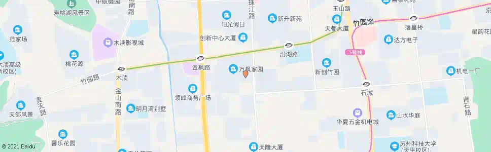 苏州木渎换乘枢纽站临时停车场_公交站地图_苏州公交_妙搜公交查询2025