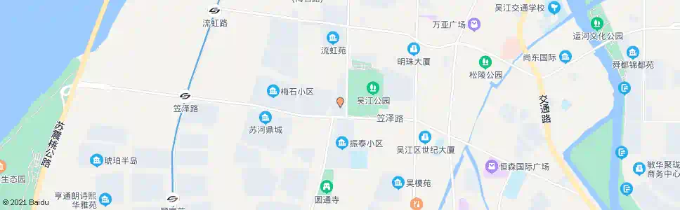 苏州梅里公寓_公交站地图_苏州公交_妙搜公交查询2025