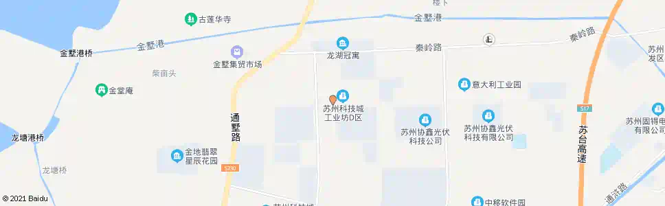 苏州五台山路金沙江路东_公交站地图_苏州公交_妙搜公交查询2025