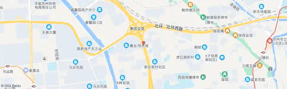 苏州新庄立交_公交站地图_苏州公交_妙搜公交查询2025