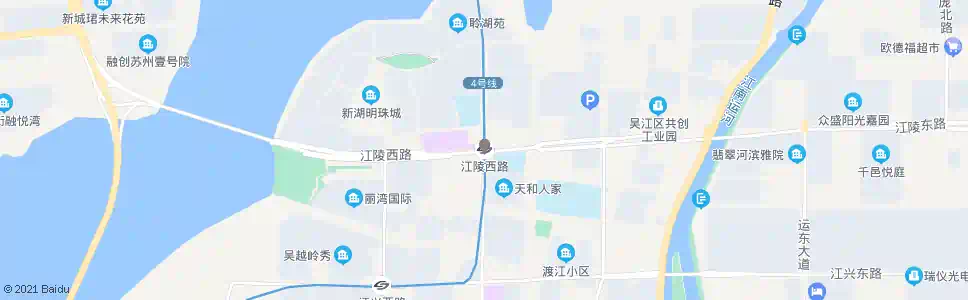 苏州江陵西路站_公交站地图_苏州公交_妙搜公交查询2025