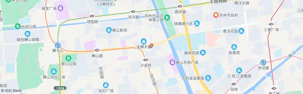 苏州江苏银行_公交站地图_苏州公交_妙搜公交查询2025