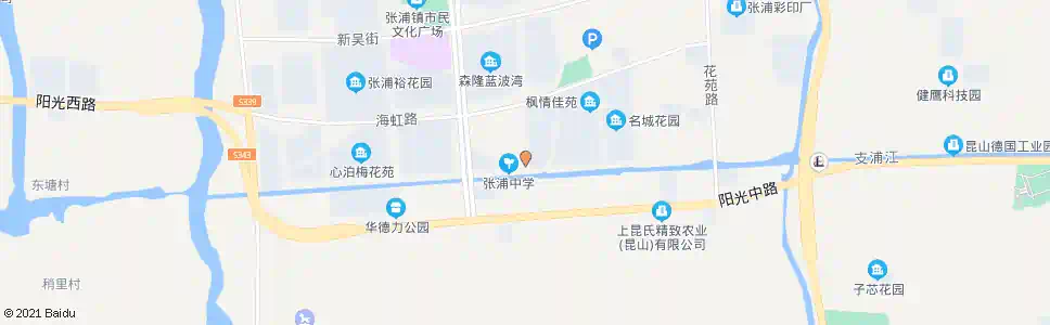 苏州张浦中学_公交站地图_苏州公交_妙搜公交查询2025