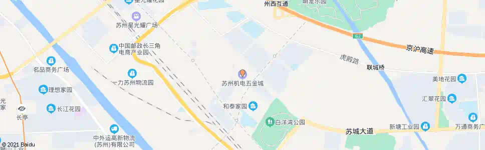 苏州苏州机电五金城_公交站地图_苏州公交_妙搜公交查询2025
