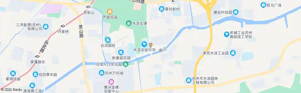 苏州木渎试验中学_公交站地图_苏州公交_妙搜公交查询2025