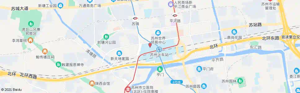 苏州苏州北广场客运站_公交站地图_苏州公交_妙搜公交查询2025