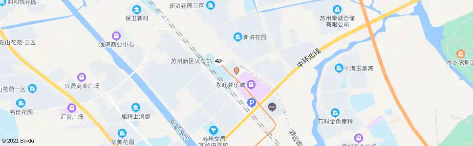 苏州沪宁城铁新区站广场_公交站地图_苏州公交_妙搜公交查询2025