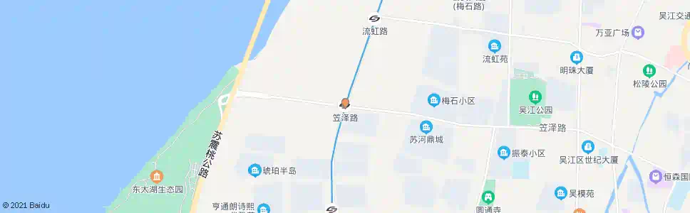 苏州笠泽路站_公交站地图_苏州公交_妙搜公交查询2025
