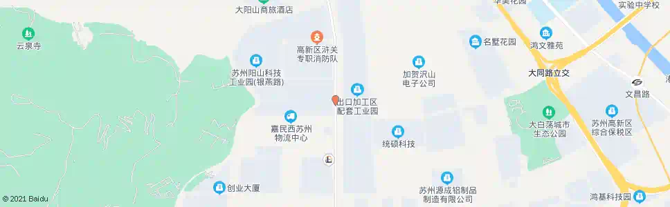 苏州阳山科技园_公交站地图_苏州公交_妙搜公交查询2025