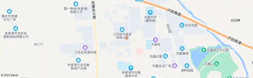 苏州江苏现代威亚_公交站地图_苏州公交_妙搜公交查询2025