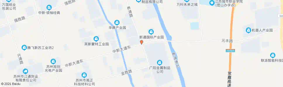 苏州界浦路苏胜路东_公交站地图_苏州公交_妙搜公交查询2025