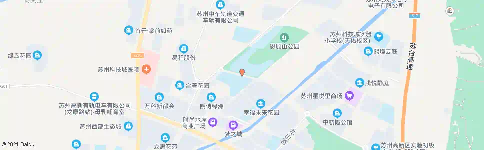 苏州高新区实验初中科技城校区_公交站地图_苏州公交_妙搜公交查询2025