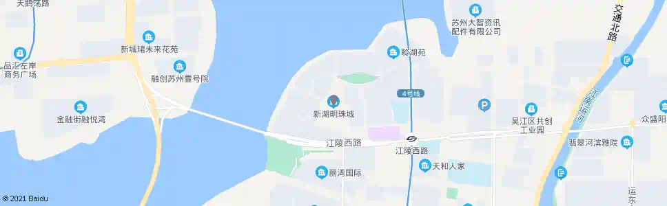 苏州新湖明珠城_公交站地图_苏州公交_妙搜公交查询2025