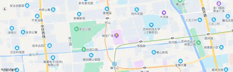 苏州绿宝广场_公交站地图_苏州公交_妙搜公交查询2025