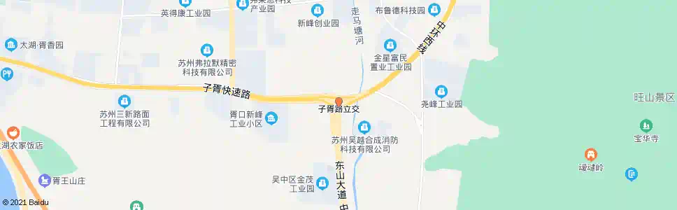 苏州子胥路东山大道东(招呼站)_公交站地图_苏州公交_妙搜公交查询2025