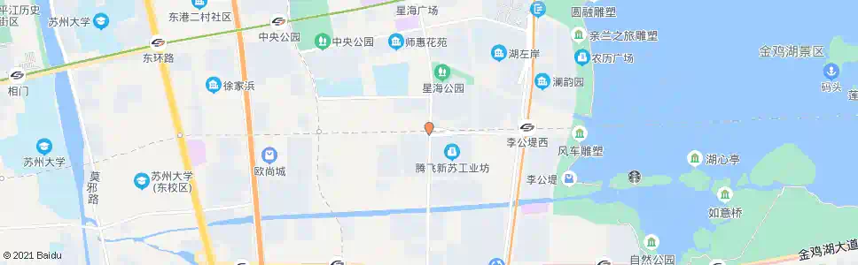苏州星海街中新大道西(招呼站)_公交站地图_苏州公交_妙搜公交查询2025