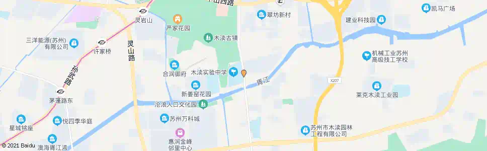 苏州木渎实验小中学_公交站地图_苏州公交_妙搜公交查询2025