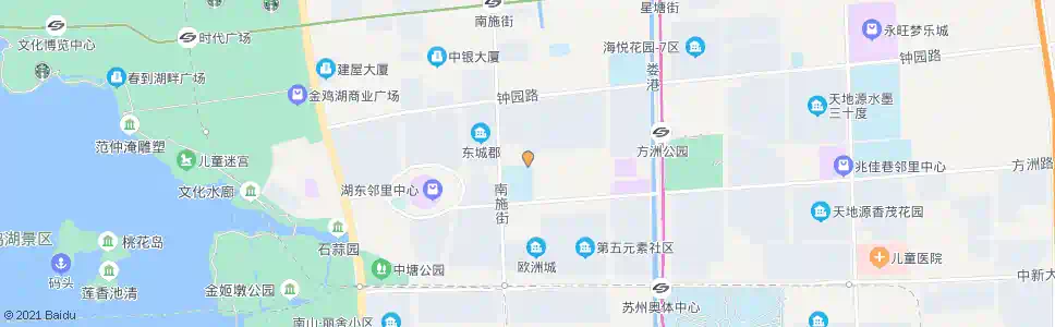 苏州园区二实小北_公交站地图_苏州公交_妙搜公交查询2025
