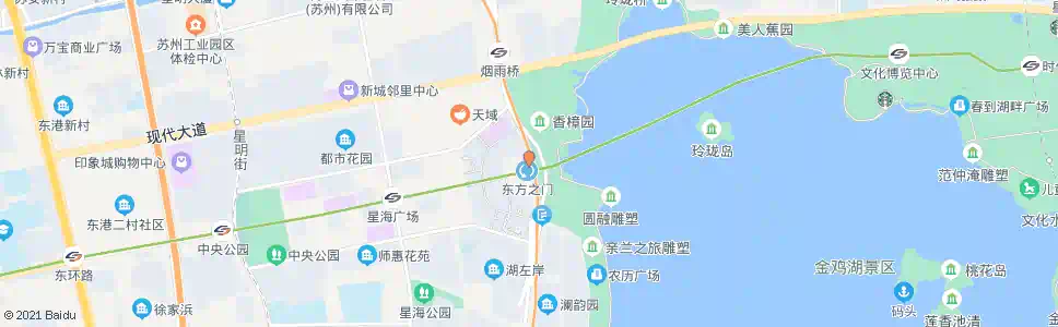 苏州东方之门站_公交站地图_苏州公交_妙搜公交查询2025