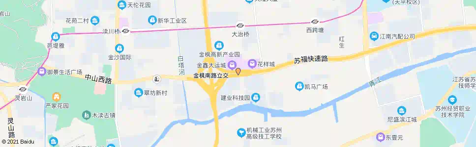 苏州金枫立交东_公交站地图_苏州公交_妙搜公交查询2025