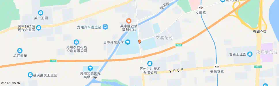 苏州吴中区职教中心_公交站地图_苏州公交_妙搜公交查询2025