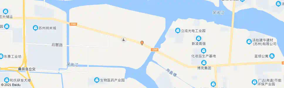 苏州吴淞江大桥_公交站地图_苏州公交_妙搜公交查询2025
