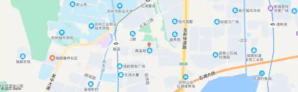 苏州南溪苑_公交站地图_苏州公交_妙搜公交查询2025