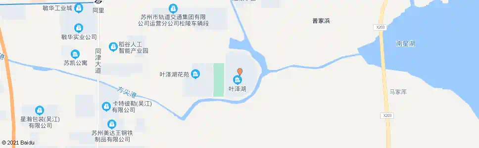 苏州叶泽湖花苑东_公交站地图_苏州公交_妙搜公交查询2025